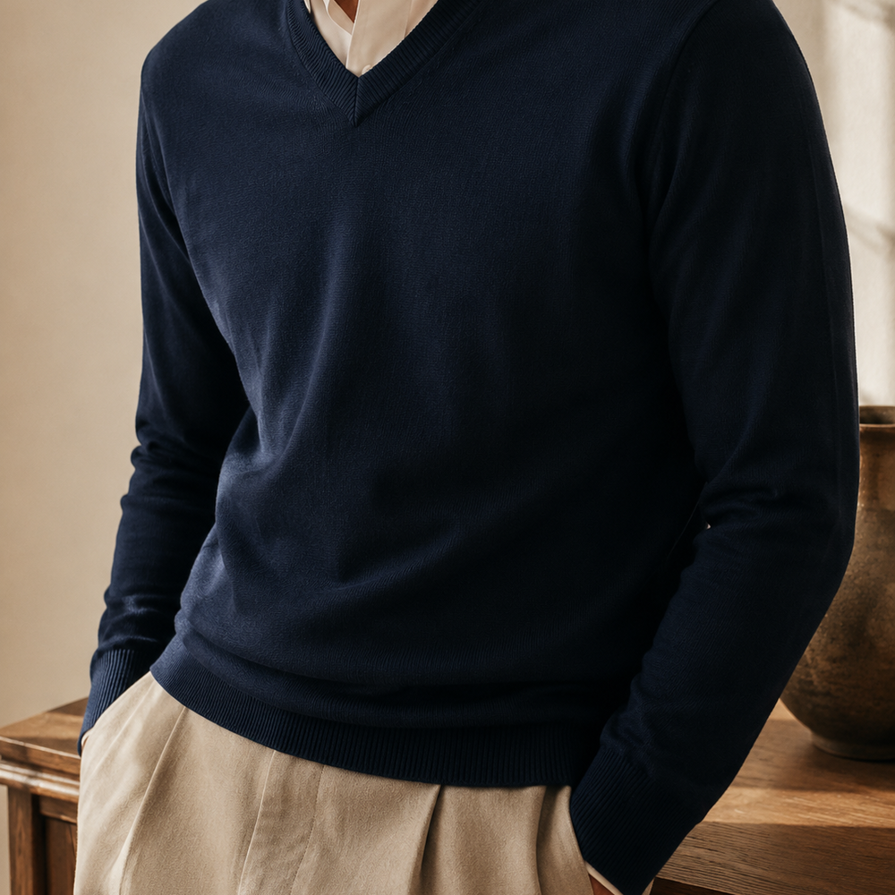 The Sterling on model - Navy