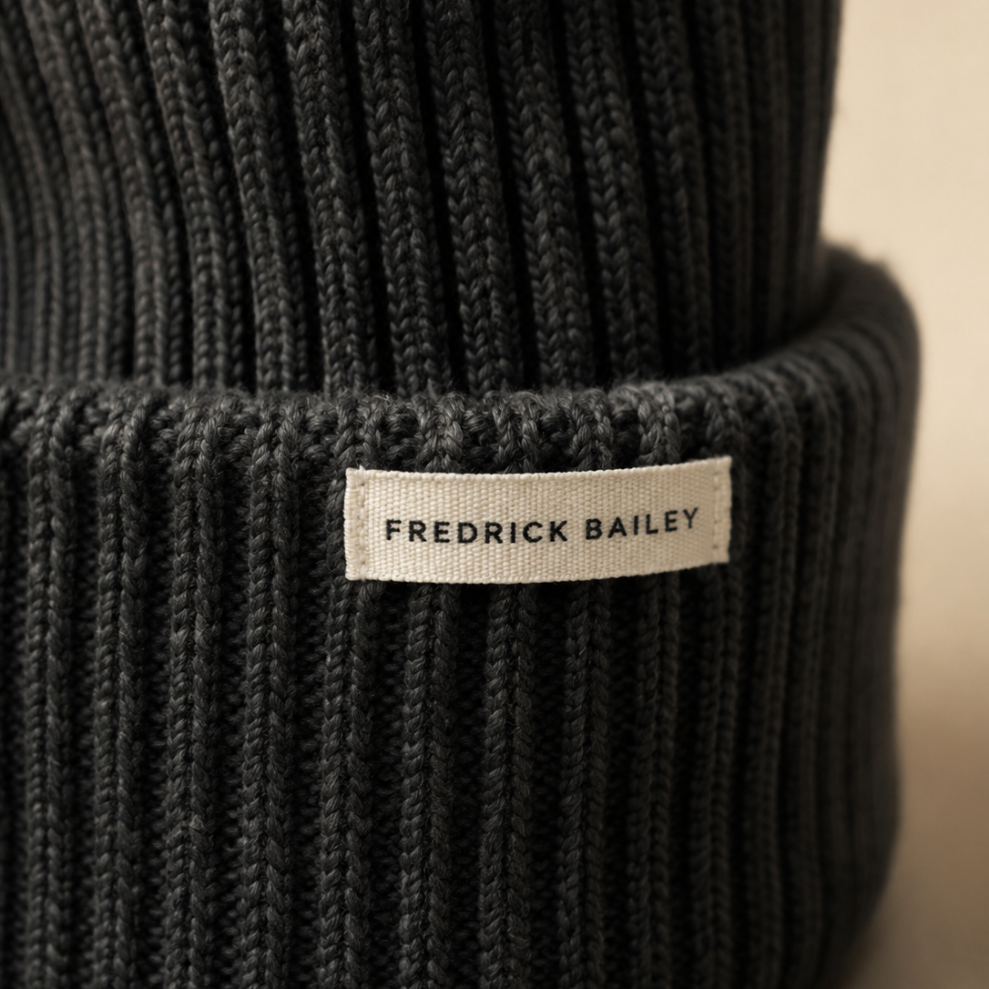 The Bramford knit and cuff detail - Charcoal